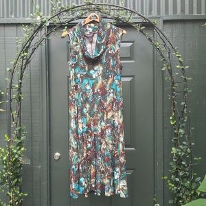 Perfect Summer Dress Sz 16 Sleeveless Cowl Neck